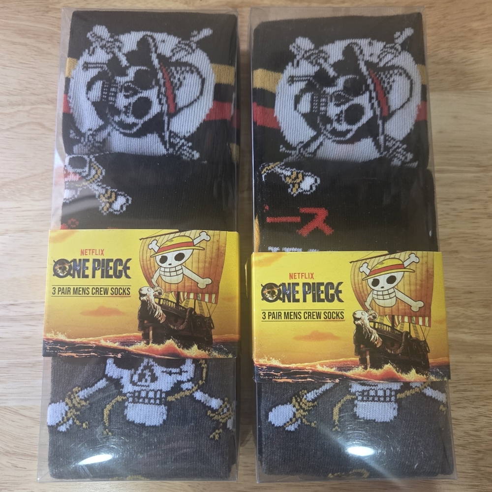 NETFLIX One Piece Casual Socks - Size‎ 8-12 Mens